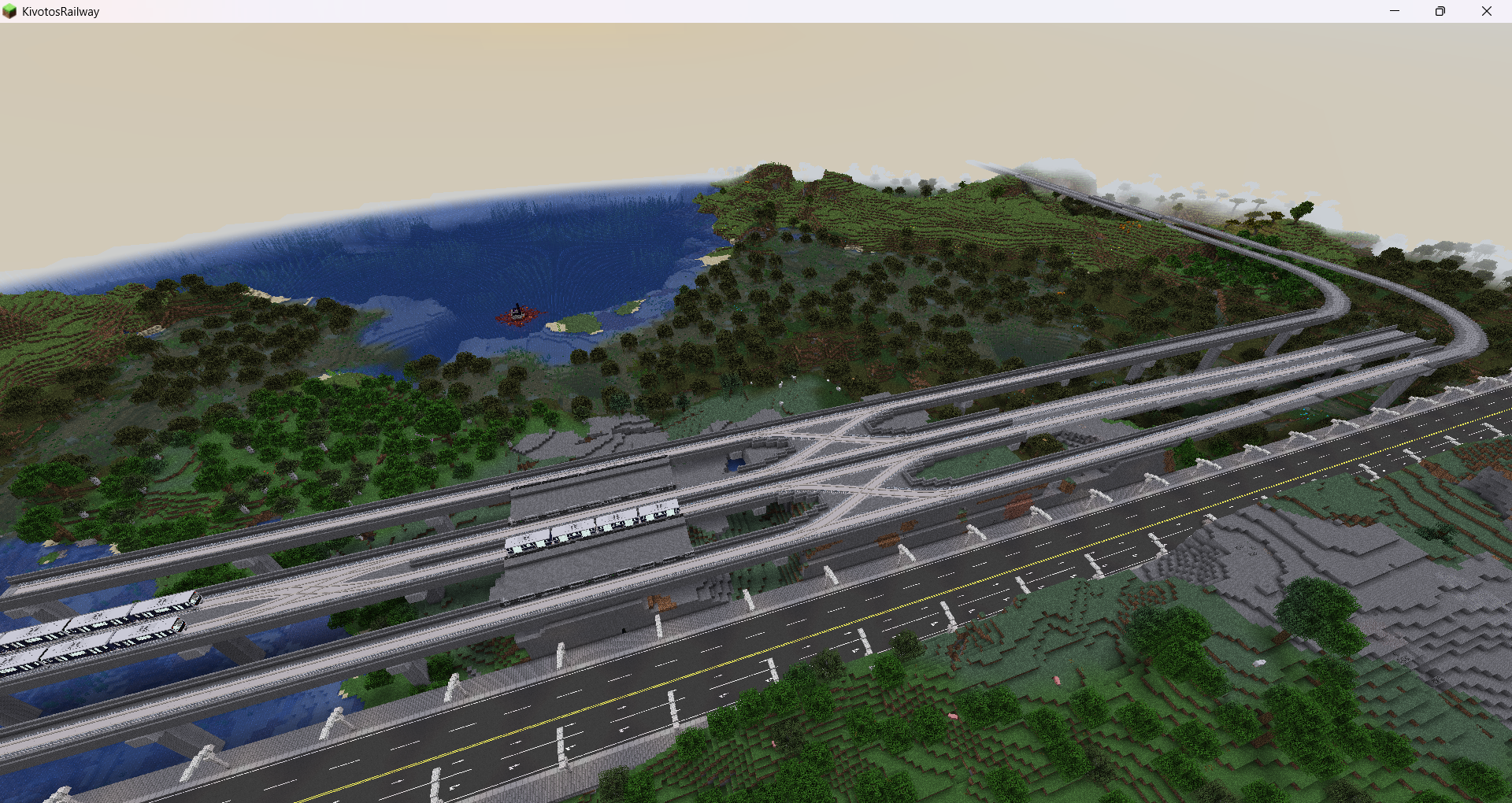 对策中心站，可以看到轨道布置预留了新线